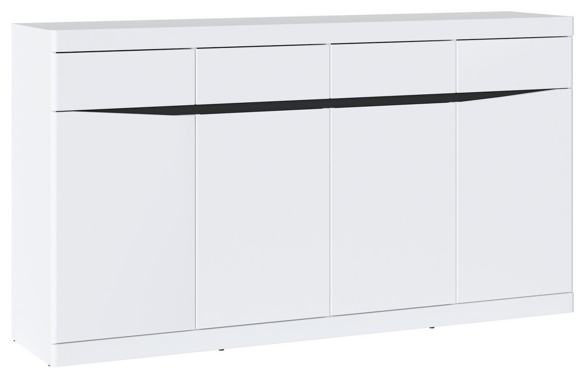 Comodă TURINO NEO - alb/grafit, Trend, material pe bază de lemn (168/92,1/39,9cm) - Modern Living