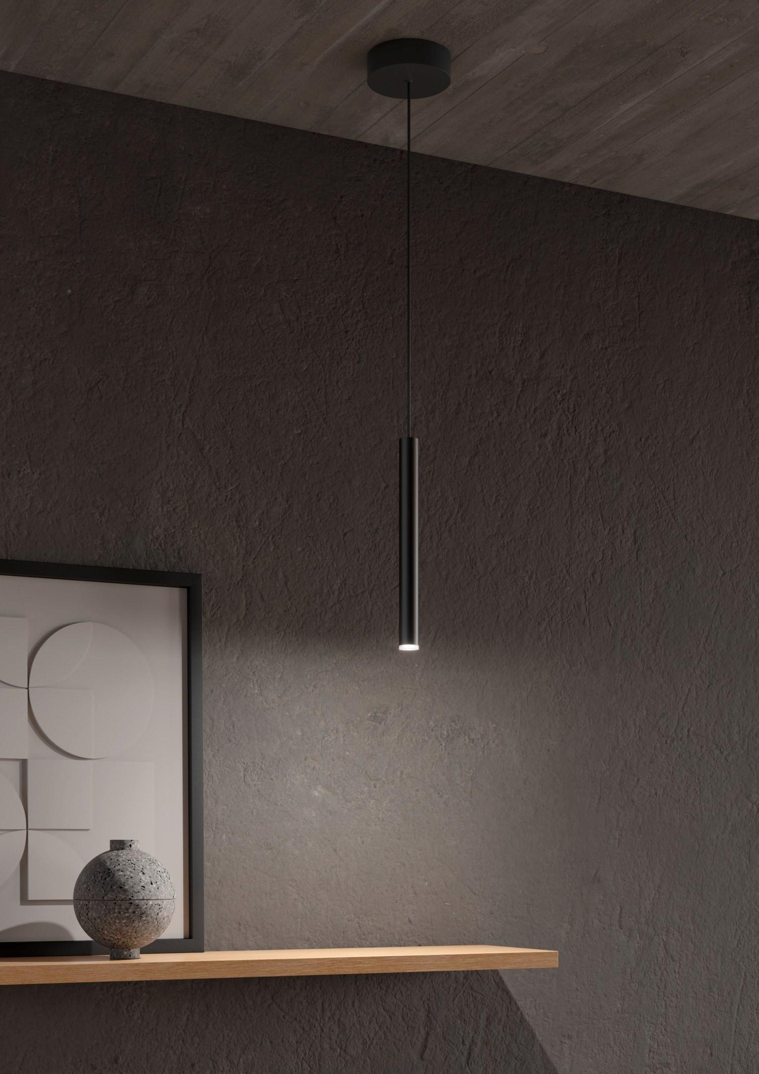 LAMPA WISZĄCA LED MR32160132 CALINA - czarny, Konventionell, metal (13/150cm) - Musterring