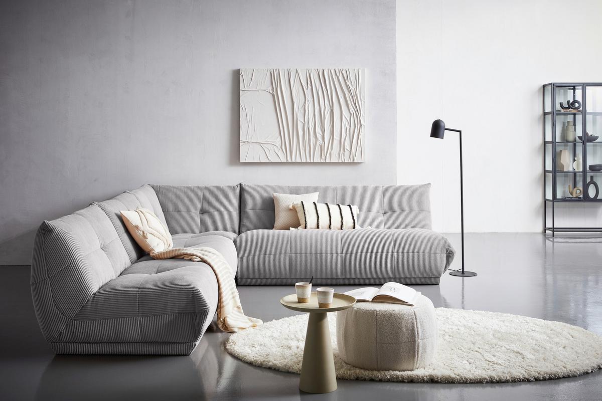Modul Sofaelement Giselle Grau - Grau, Trend, Textil (105/80/112cm) - Livetastic
