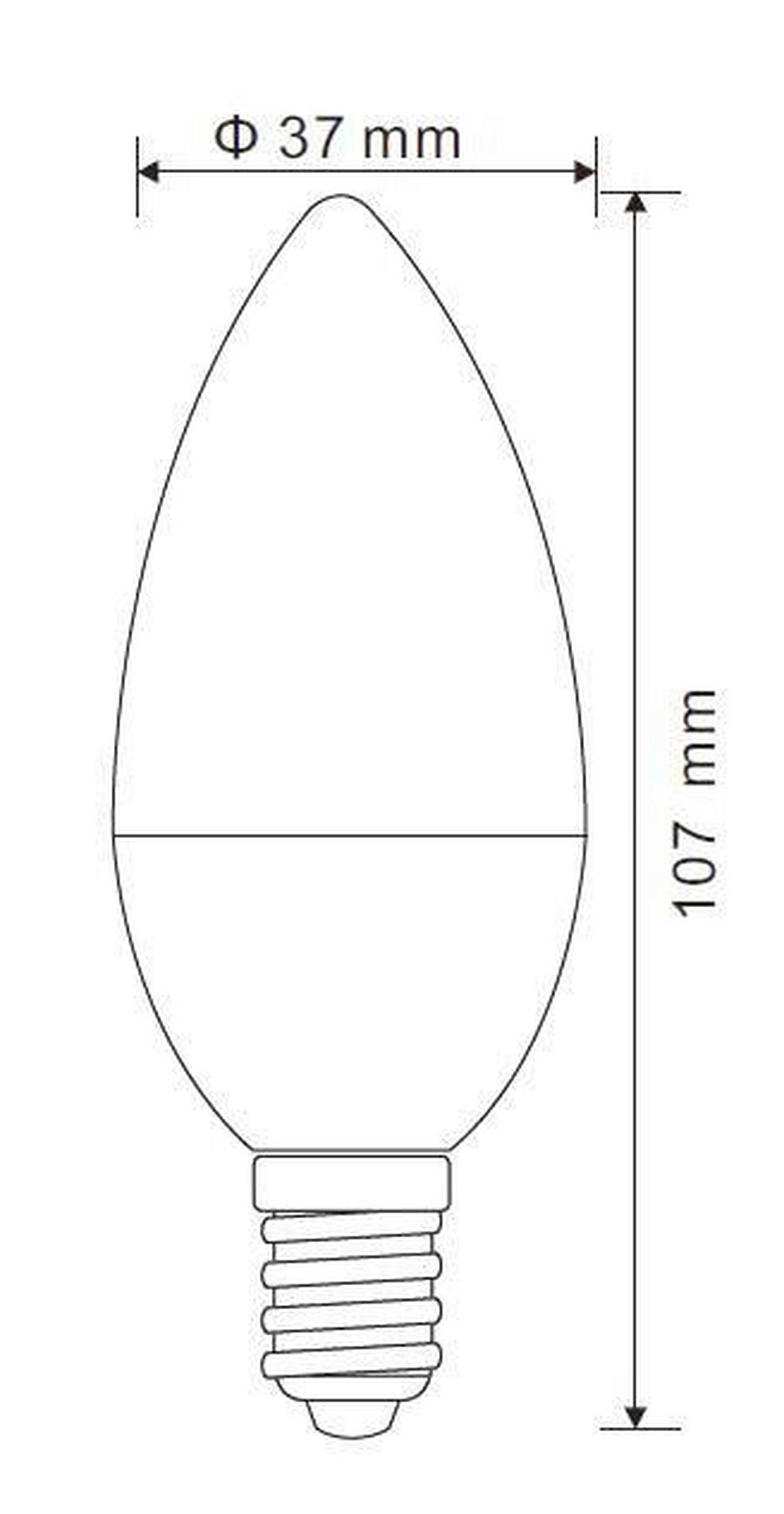 LED-Leuchtmittel 10560DK max. 5 Watt - Opal, Glas (3,7/10,5cm)