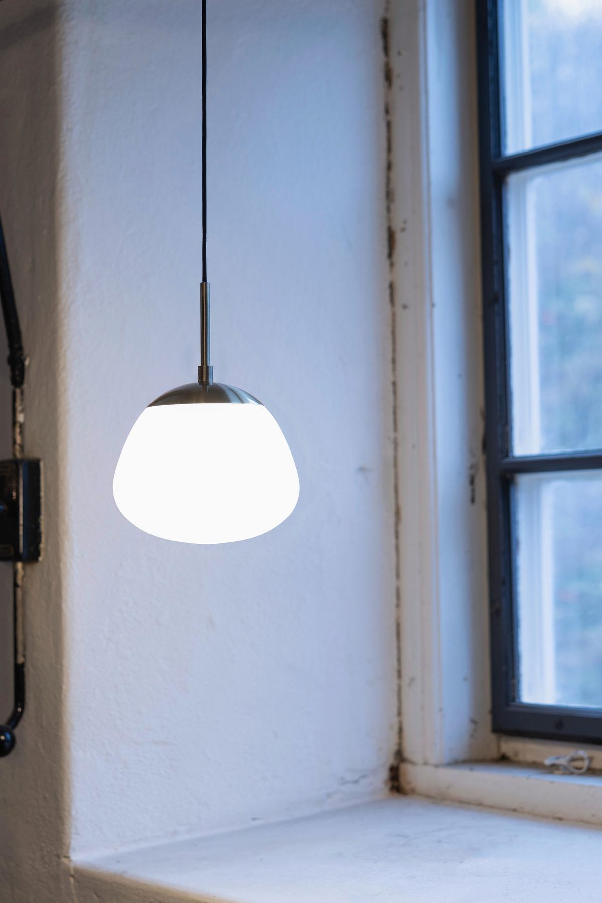 Pendelleuchte Rise Small max. 40 Watt - Weiß, Basics, Metall (18/18/25cm) - Markslöjd