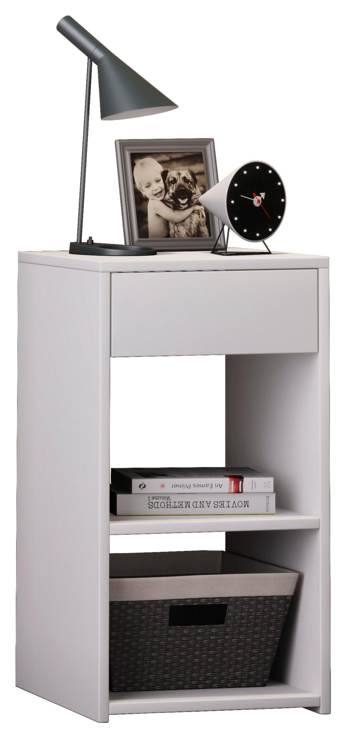 Éjjeliszekrény Sledo Maxi - fehér, Konventionell, faalapú anyag (35/65/35cm) - Livetastic