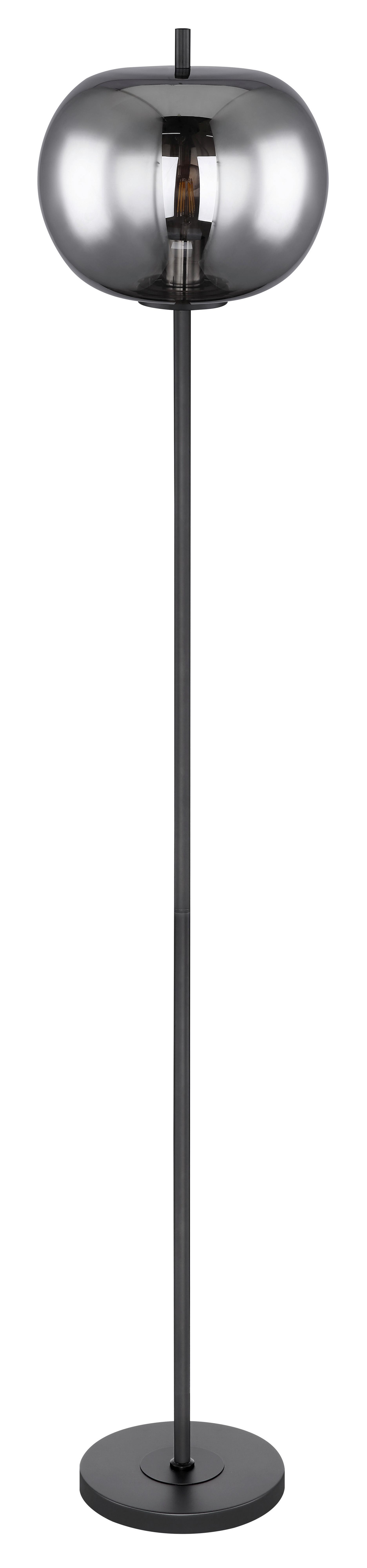 Stoječa Svetilka 15345s - siva/črna, Design, kovina/steklo (30/160cm) - Globo
