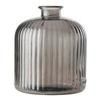 Vase Daroca Hellgrau Ø ca. 14,5cm - Hellgrau, Modern, Glas (14,5/18cm) - Mömax