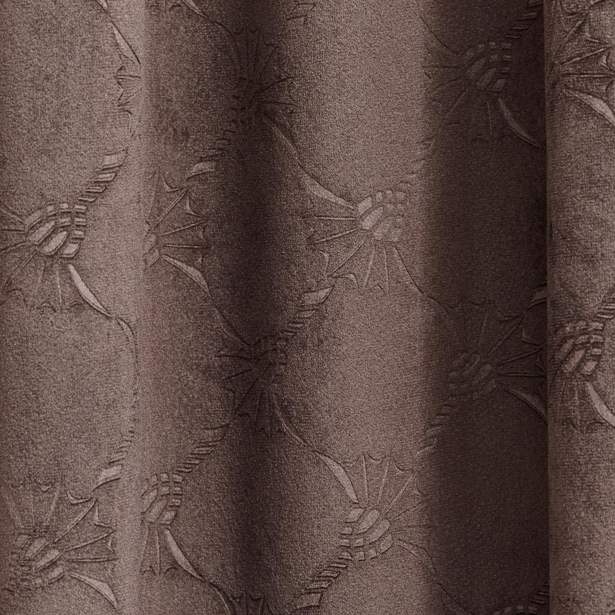 ZASŁONA GOTOWA J-IMPRESS JOOP! - brązowy, Design, tkanina (130/250cm) - Joop!