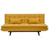 Schlafsofa Sun Gelb - Gelb/Schwarz, MODERN, Holz/Textil (190/83/93cm) - Mömax