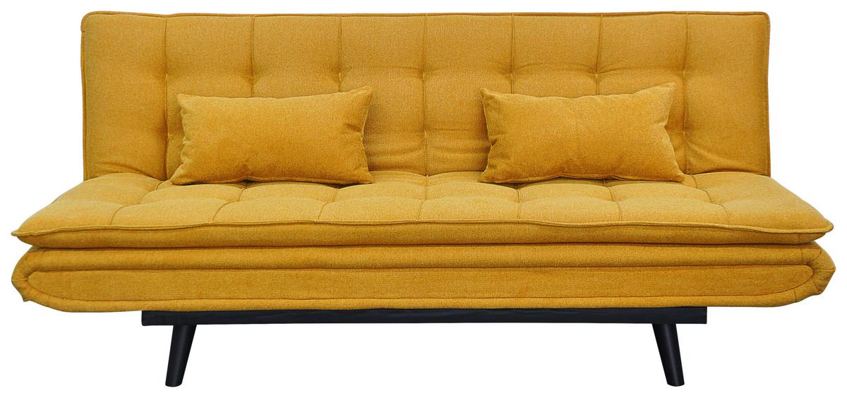 Kanapéágy Sun - sárga, Modern, textil/fa (190/83/93cm) - Mömax