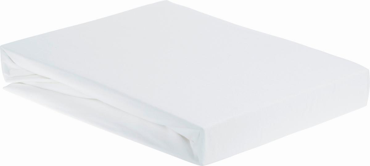Plahta S Gumicom Elastin - bijela, tekstil (180/200cm) - Premium Living