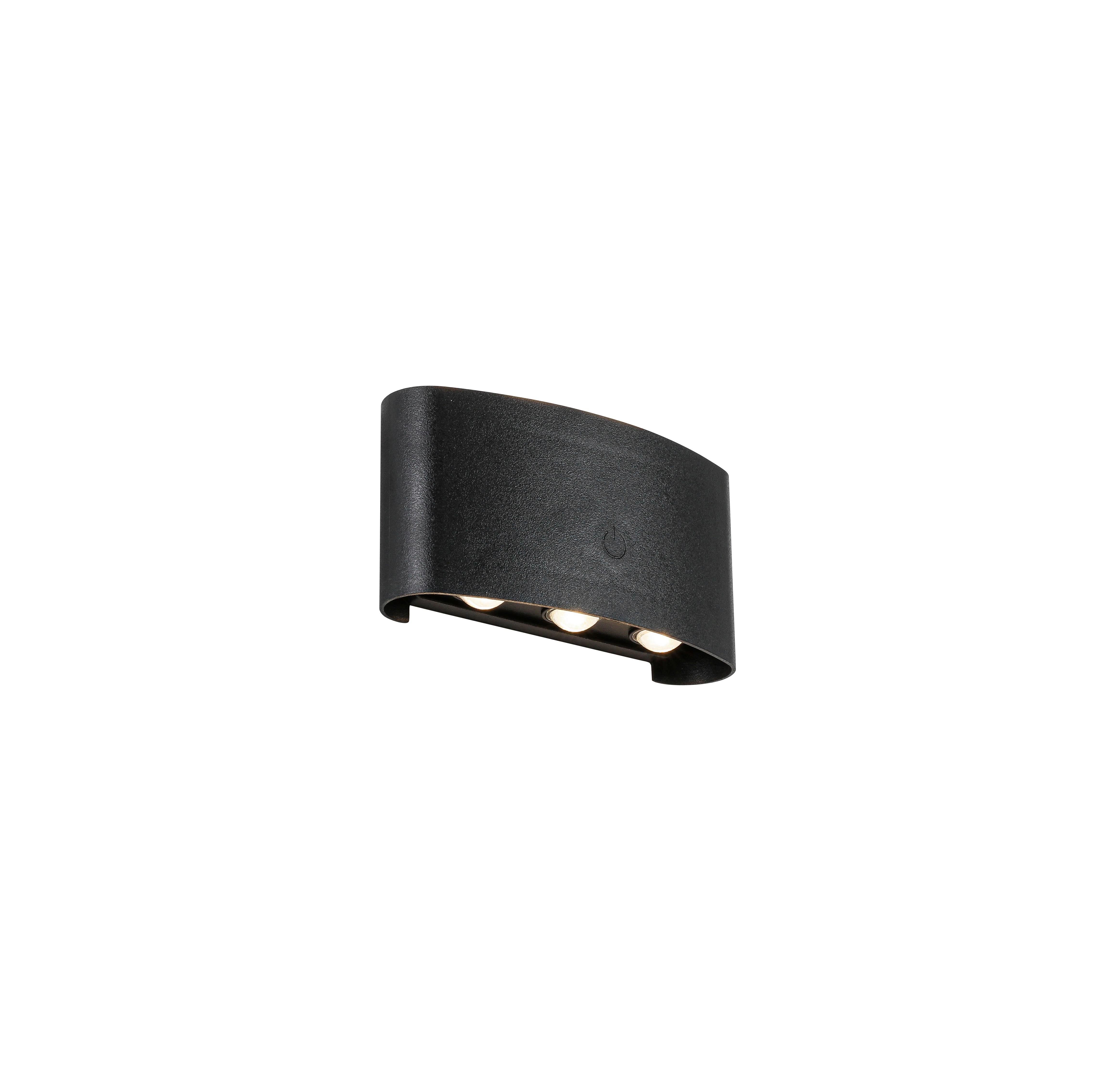 Zid Led Lampa Beide - crna, Moderno, metal/plastika (5,25/17/8,5cm) - Mömax