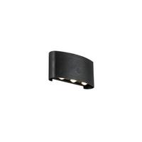 LED-Wandleuchte Beide Schwarz max. 2,5 Watt - Schwarz, Modern, Kunststoff/Metall (5,25/17/8,5cm) - Mömax