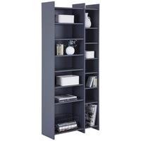 Etajeră LENNY PR 23083-REG/191/80 - antracit, Modern, material pe bază de lemn (80/191/31,8cm) - Modern Living