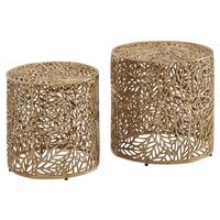 Set Miz Wohnling - zlate barve, Design, kovina (41/42/41cm) - MID.YOU