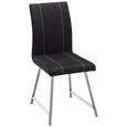 Stuhl in Grau - Chromfarben/Weiß, MODERN, Textil/Metall (43/93/56cm) - MODERN LIVING