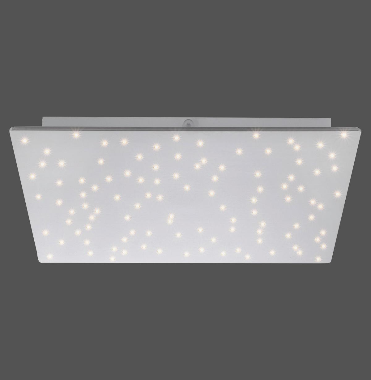 Deckenleuchte Sparkle max. 18 Watt - Silberfarben, Design, Metall (45/45/5cm)
