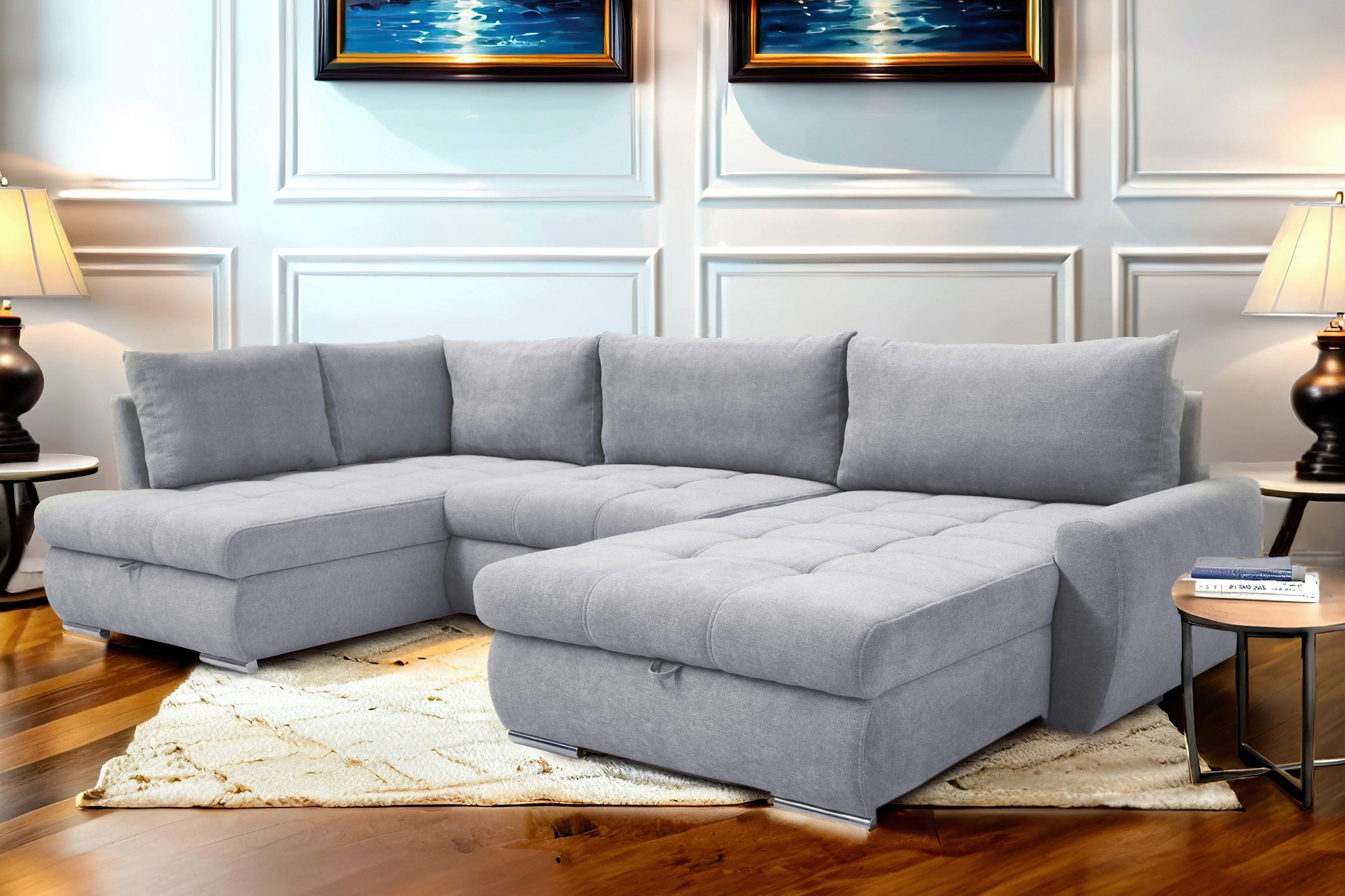 Coltar CANION - gri deschis, Design, textil (173/322/174cm) - Modern Living