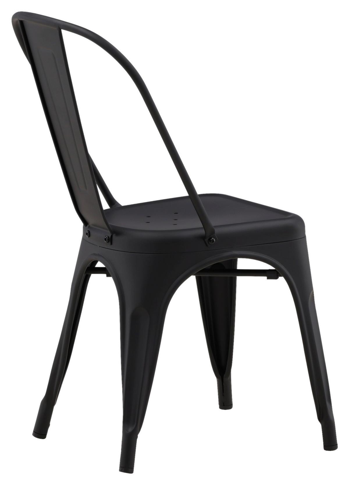 STUHL-SET TEMPE - Schwarz, Design, Metall (45/85/53cm) - Livetastic