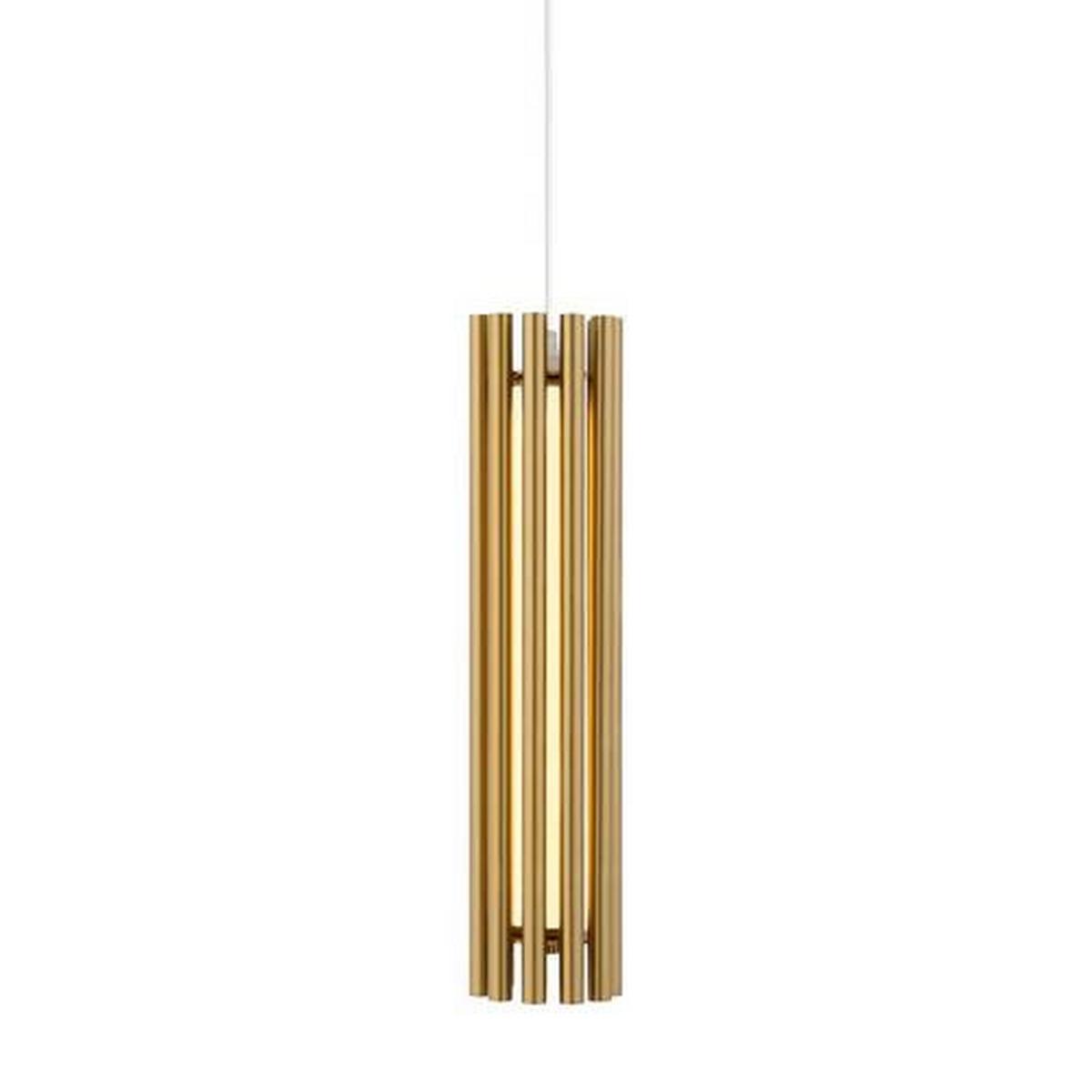Pendelleuchte Sonata Messingfarben max. 12 Watt - Messingfarben/Goldfarben, Trend, Kunststoff/Metall (8,1/36cm) - MAYTONI