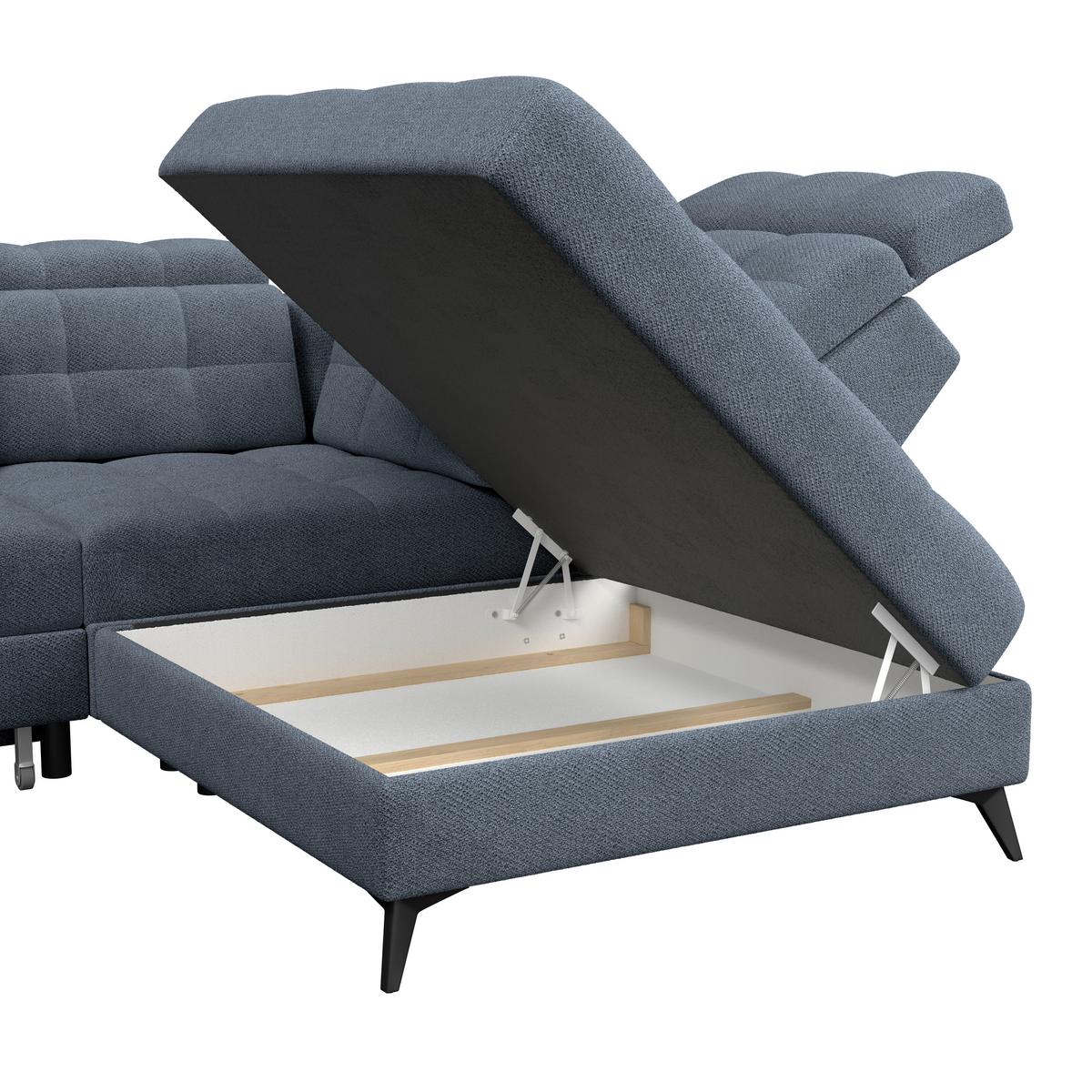 Coltar BARLETTA - albastru, Romantik / Landhaus, textil (289/228cm) - Luca Bessoni