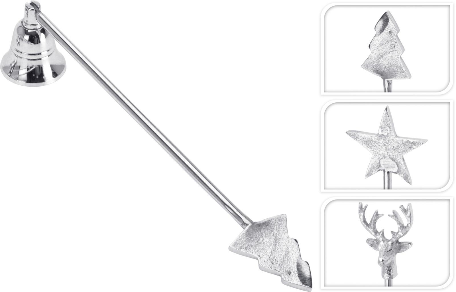 Gyertyaoltó Flame - fém (29cm)