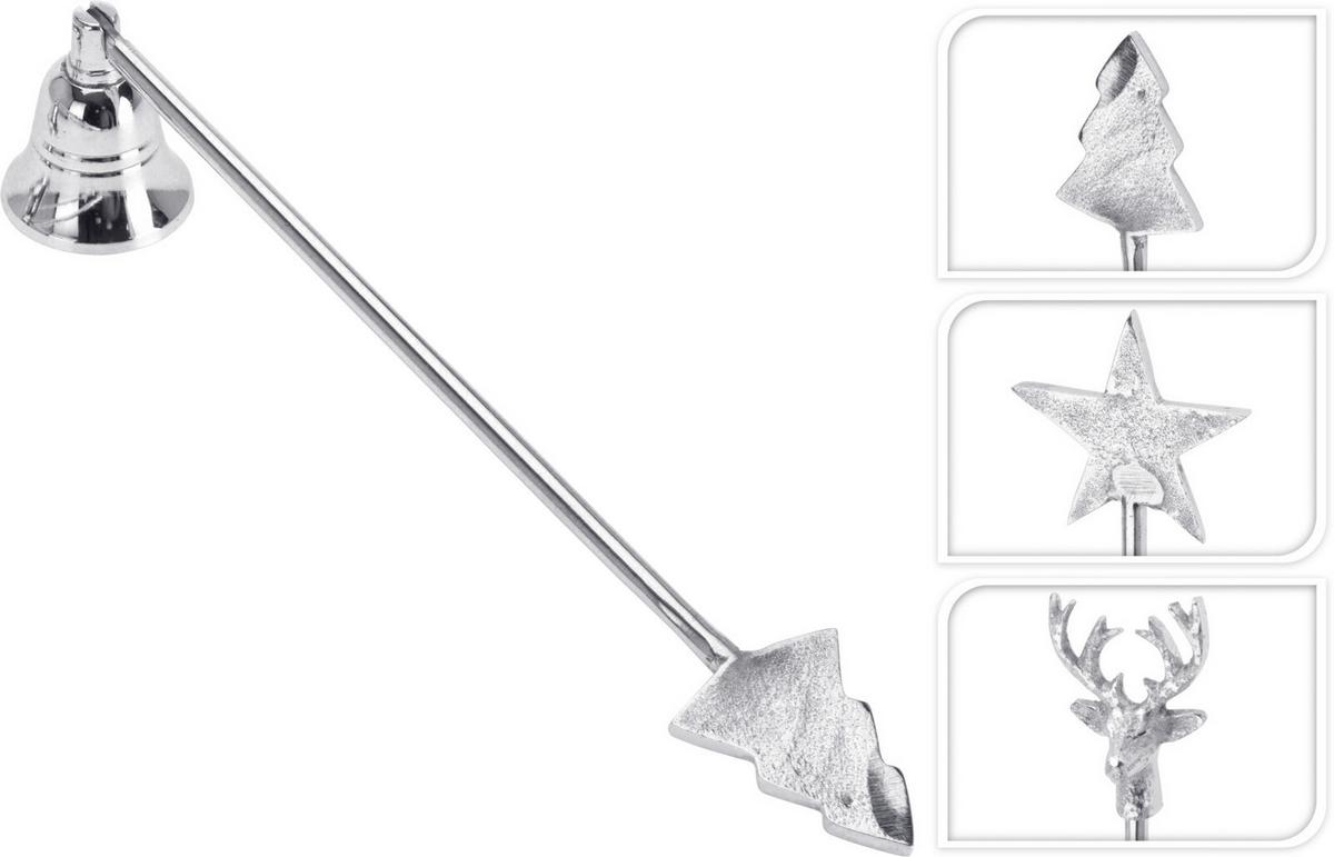 Gyertyaoltó Flame - fém (29cm)