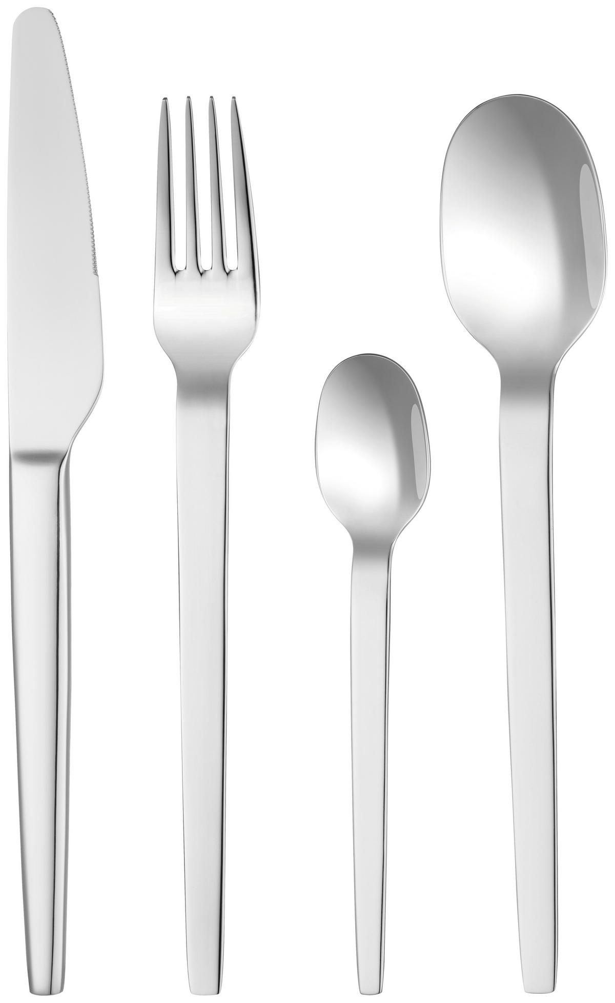 Besteckset Thi Silberfarben, 16-teilig - Silberfarben, MODERN, Metall - Mömax