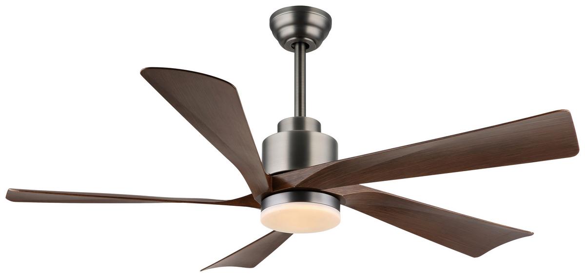 Mennyezeti Ventilátor 03606 Modesto - világosszürke/sötétbarna, Basics, műanyag/fém (132/48cm)