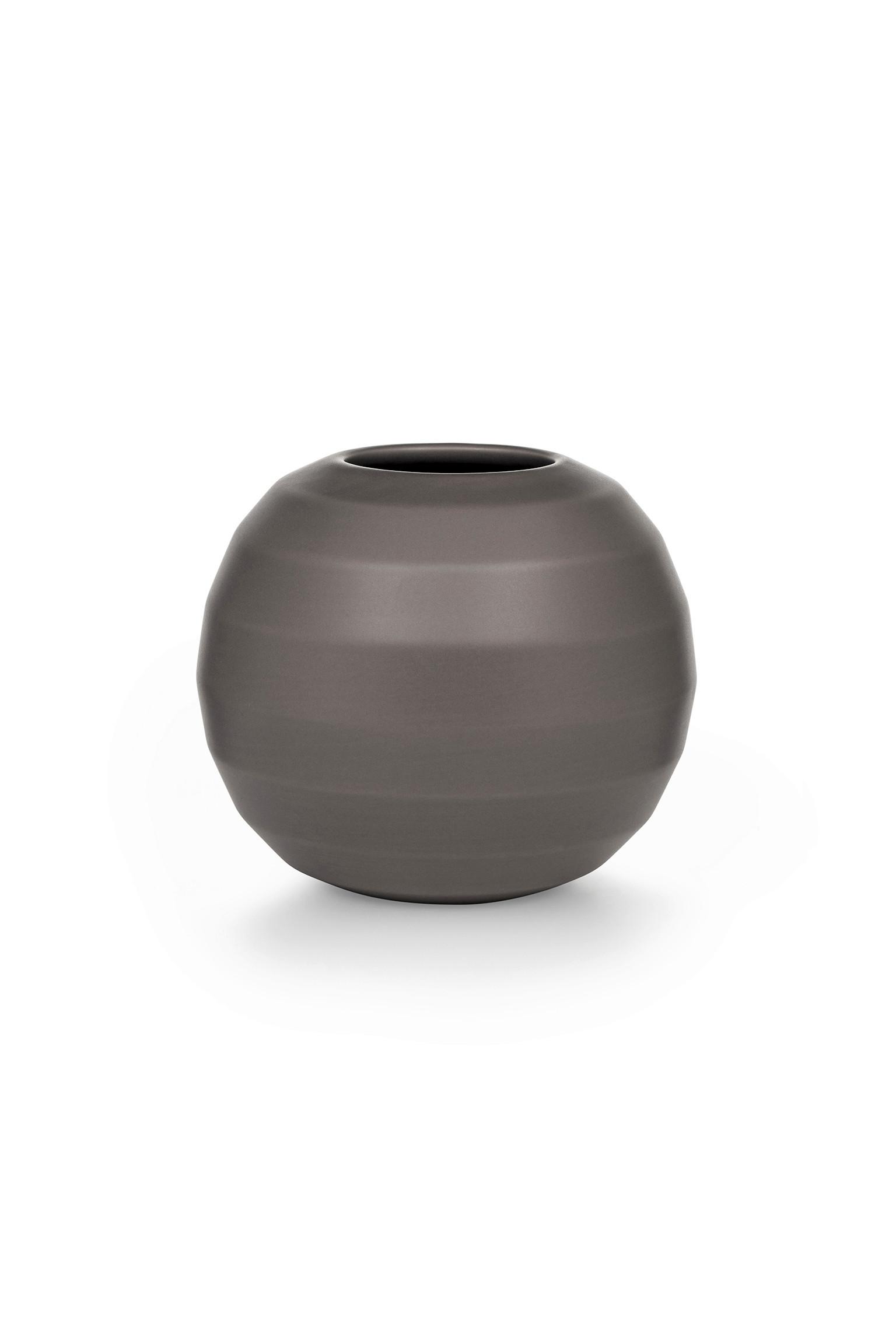 Váza Omfamna - sötétszürke, Trend, kerámia (16/14cm) - Markslöjd