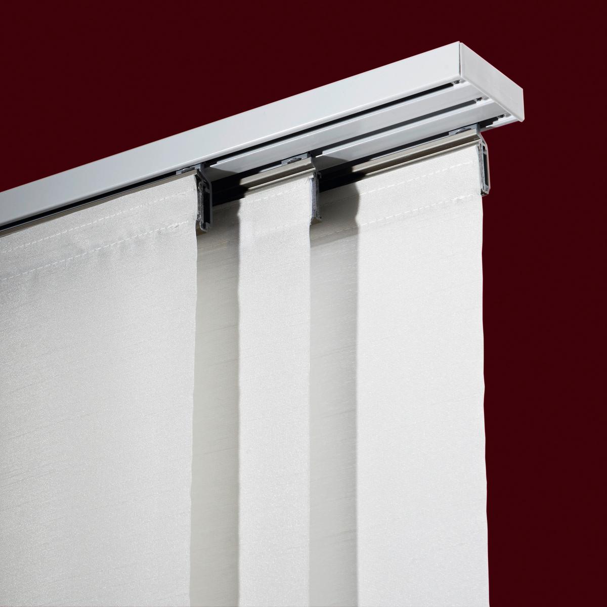 SZYNA DO ZASŁON PANELOWYCH 90000-005 3-CZĘŚCIOWY  ZESTAW - biały, Design, metal (160cm) - Homeware