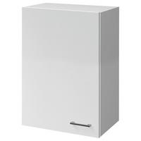 Kuhinjska Zgornja Omarica Lucca, Bela - bela/barve aluminija, Konvencionalno, umetna masa/leseni material (60/89/32cm) - FlexWell