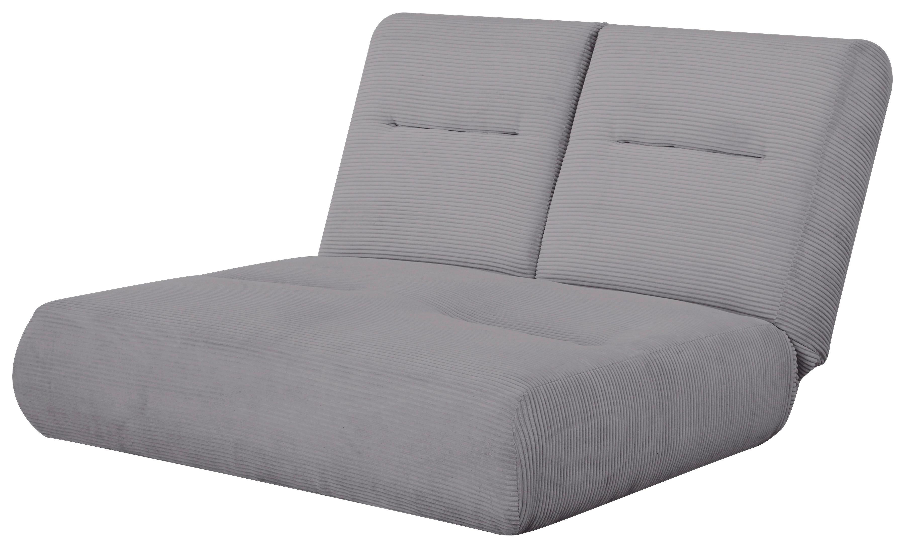 Zofa Luna, Siva, Funkcija Ležišča - siva, Design, tekstil (159/88/160cm) - Livetastic