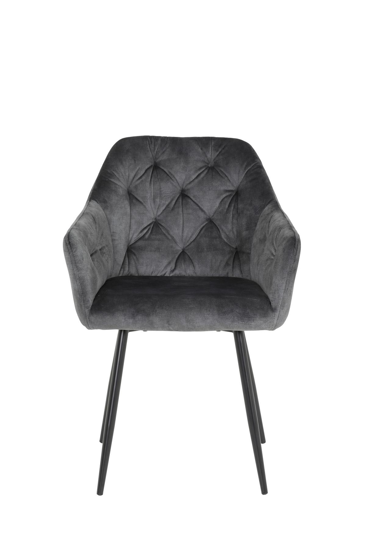 TISCHGRUPPE CLEO II G - Anthrazit, MODERN, Holzwerkstoff/Textil (140/76/90cm) - P & B