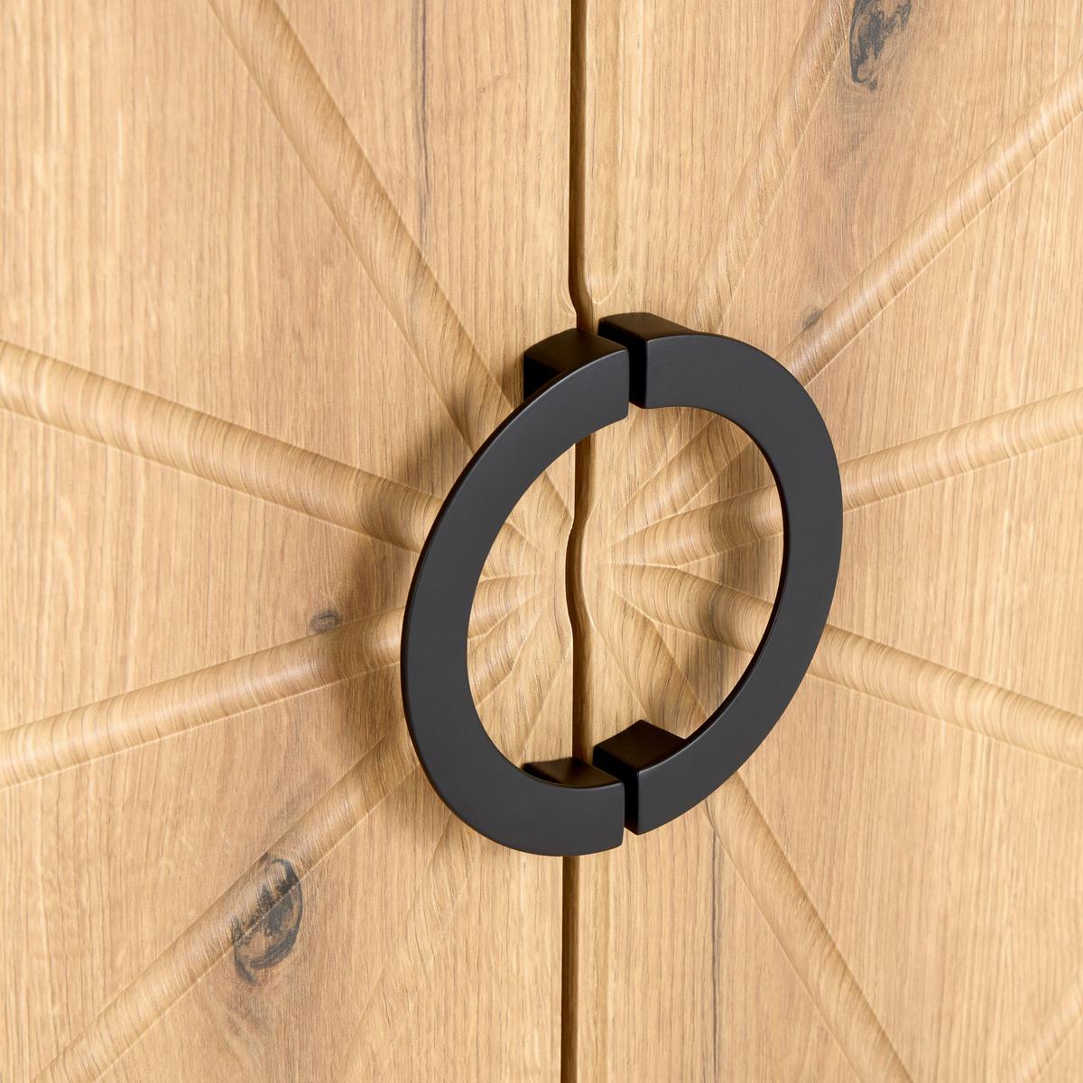 Komoda Hong Kong - kašmir/boje hrasta, Trend, drvni materijal/metal (100/113/37,5cm) - Modern Living