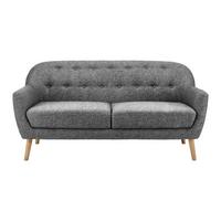 Sofa Anela Grau Webstoff - Naturfarben/Grau, MODERN, Holz/Textil (168/79/84cm) - Bessagi Home