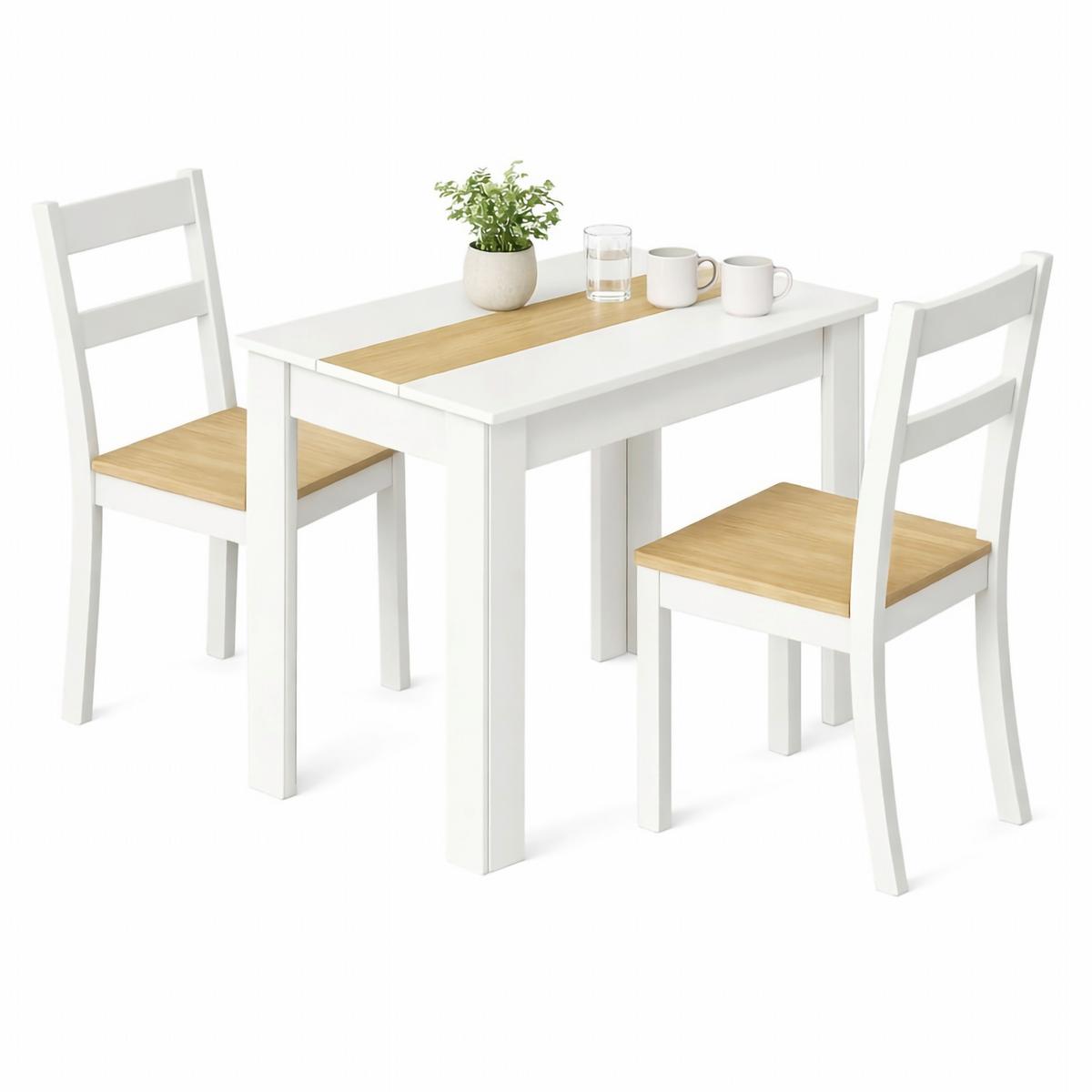 Esstisch Vcm Esstisch "disalo" 80x50 - Honigeiche/Weiss, Modern, Holzwerkstoff (80/50/75cm) - MID.YOU