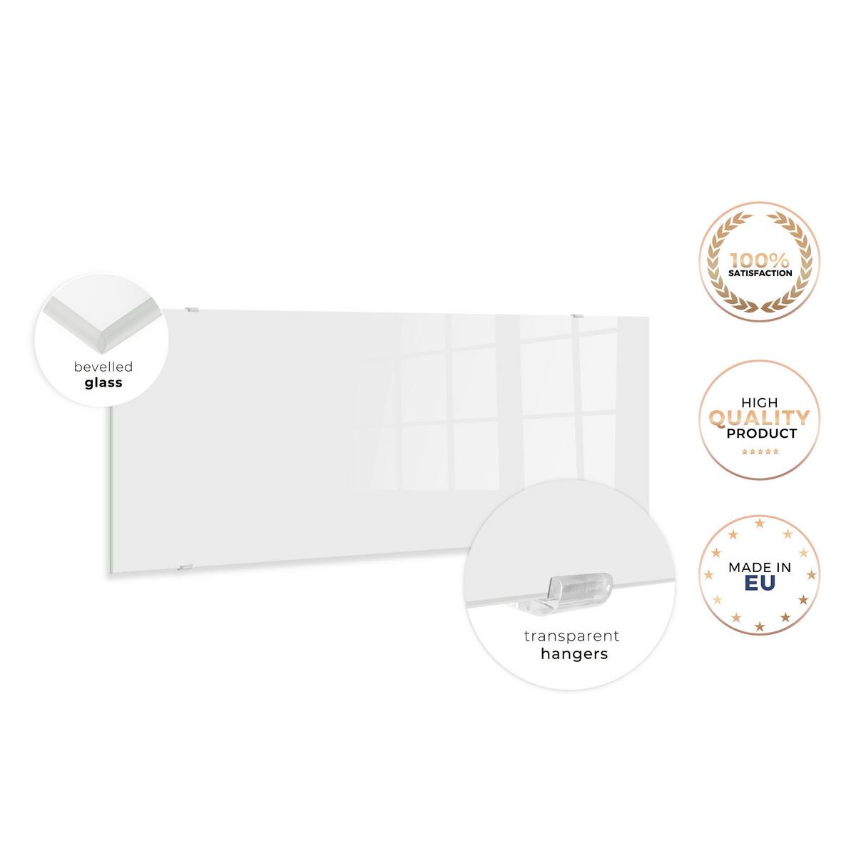 Glasbild Multicolor ca. 125x50cm - Multicolor, Basics, Glas/Papier (125/50cm)