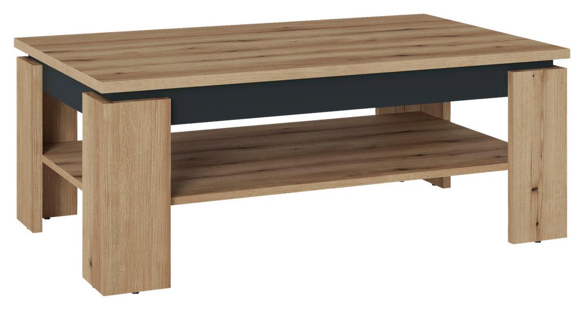 Stolić Corte - siva/boje hrasta, Trend, drvni materijal (110/43/67cm) - Modern Living