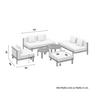 LOUNGEGARNITUR CHERRY - Hellgrau/Schwarz, MODERN, Kunststoff/Textil (265/73,5/265cm) - Bessagi Garden