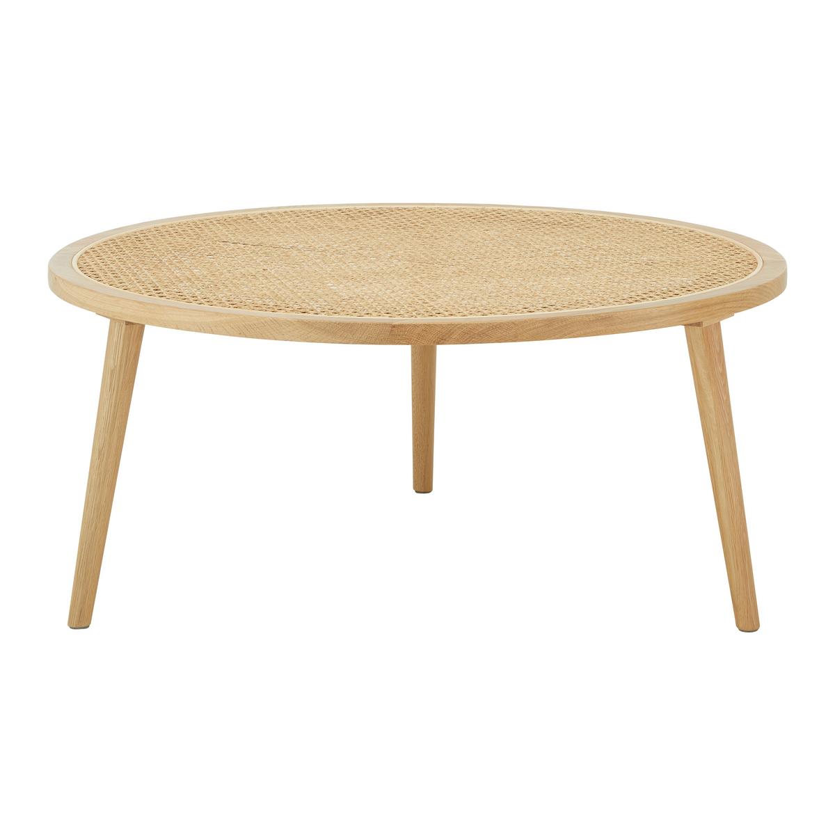 Couchtisch Douna Naturfarben Eiche Rund - Naturfarben, MODERN, Holz (80/80/35cm) - Bessagi Home