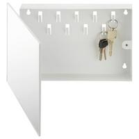 SZAFKA NA KLUCZE KEY 21369 - biały, Modern, metal/szkło (28/19/4cm)