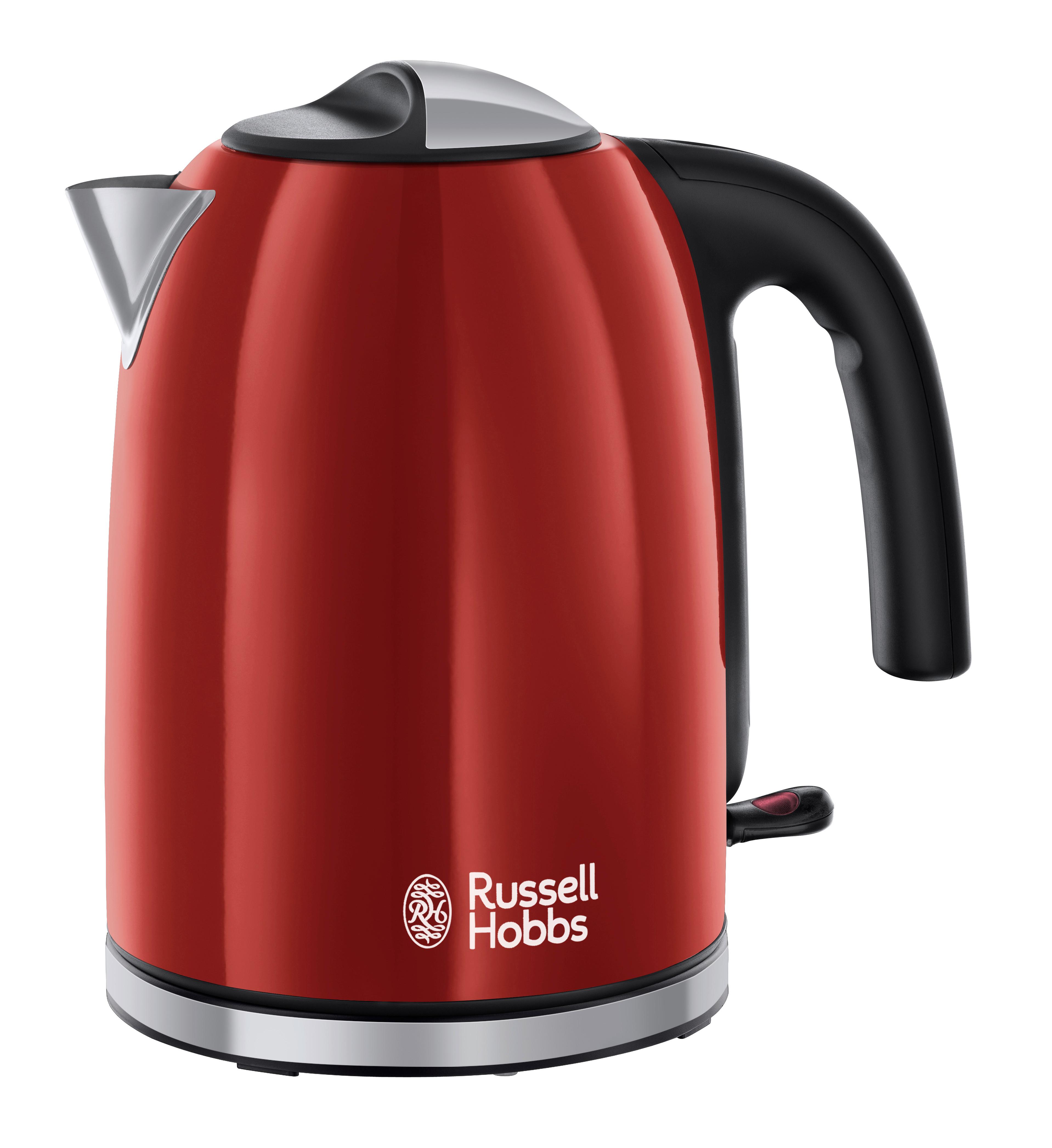 Vízforraló Russell Hobbs Colours Plus+ - piros, Modern, műanyag - Russell Hobbs