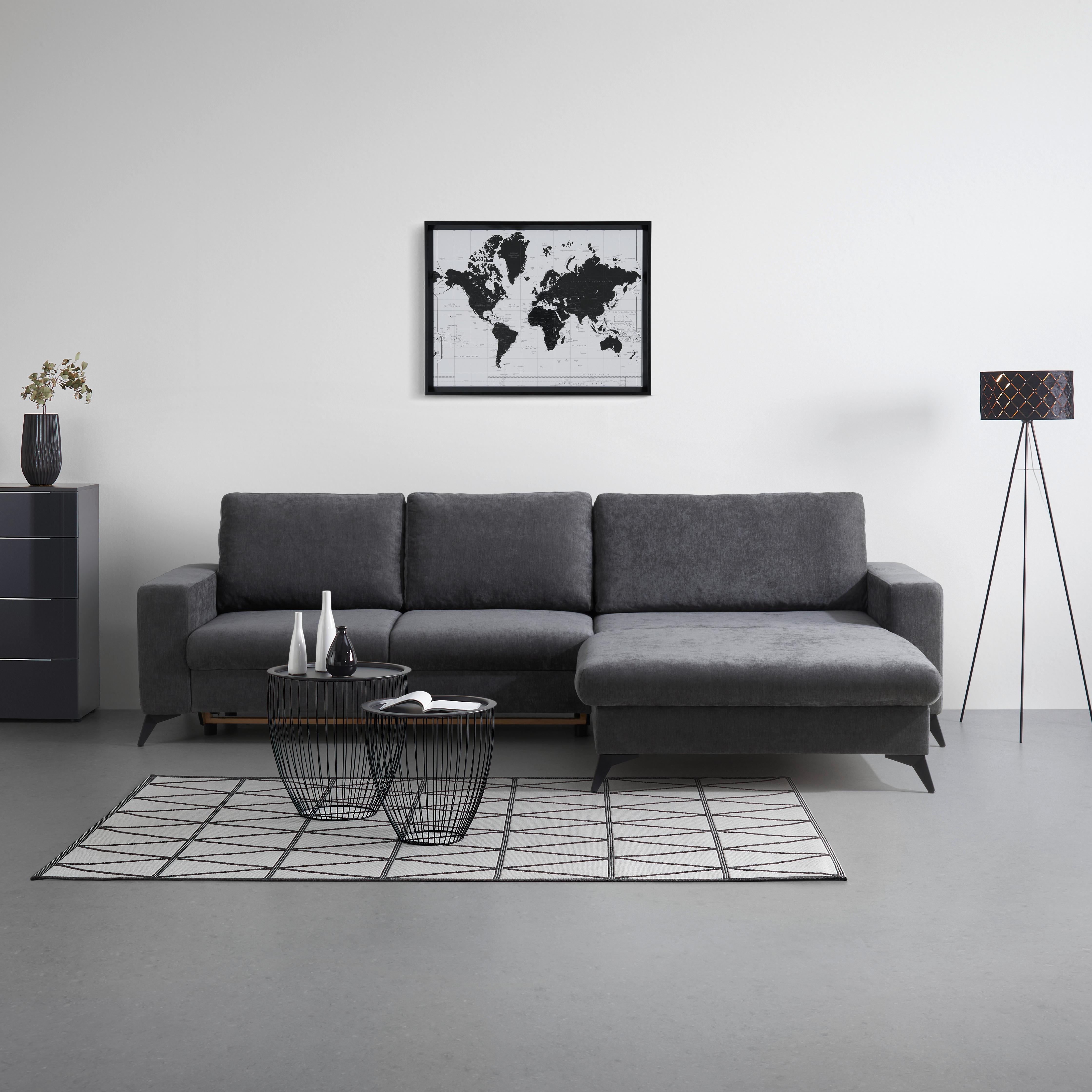 Ecksofa Sunny Grau - Grau, MODERN, Textil (290/87/178cm) - Mömax