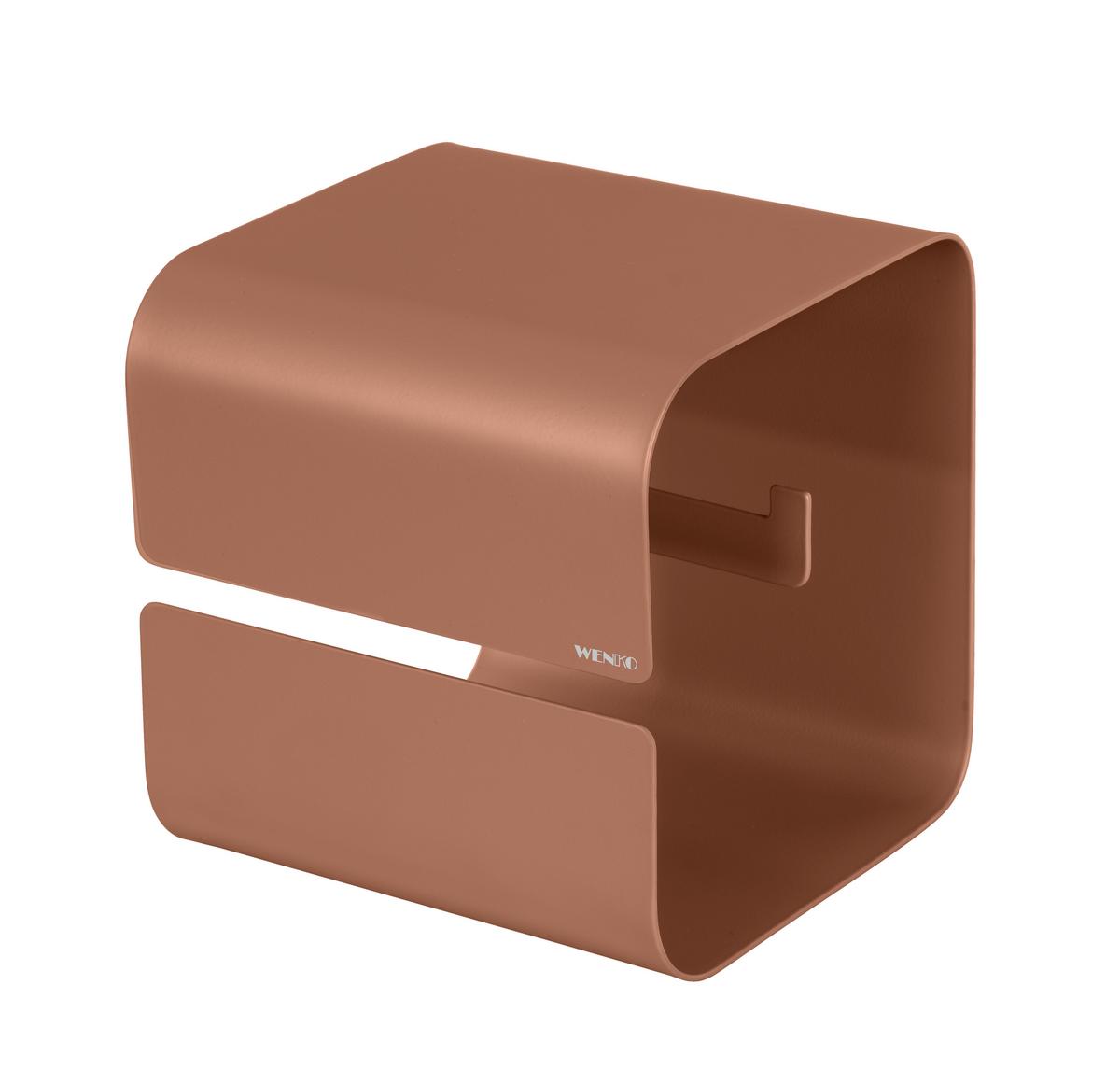 Toilettenpapierhalter Turbo -Loc Lizan Braun - Braun, MODERN, Metall (14/14,5/13,7cm) - Mömax
