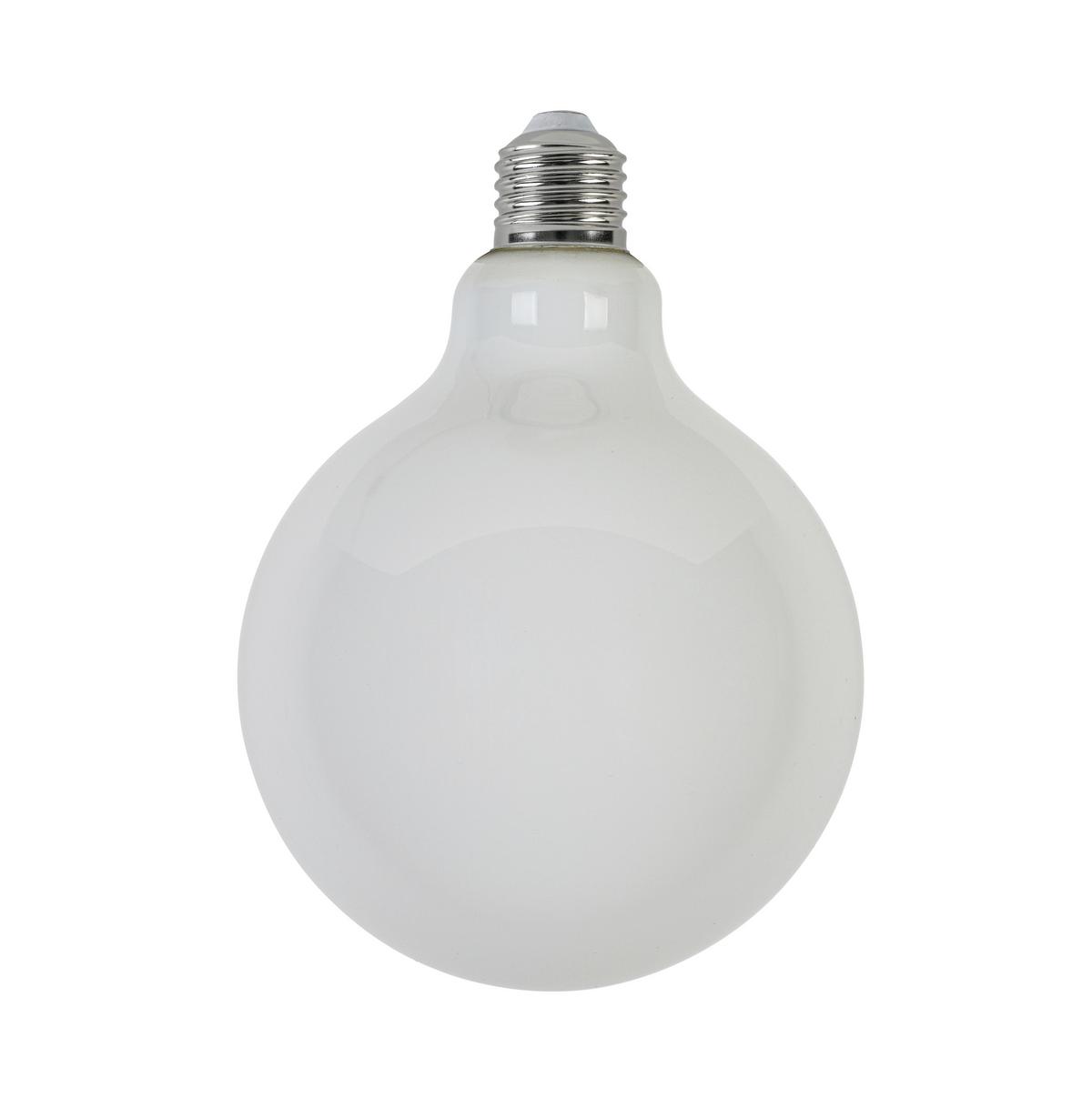 LED-Leuchtmittel Emop Weiss max. 8 Watt - Weiss, Romantik / Landhaus, Glas/Metall (12,5/17,7cm) - Mömax