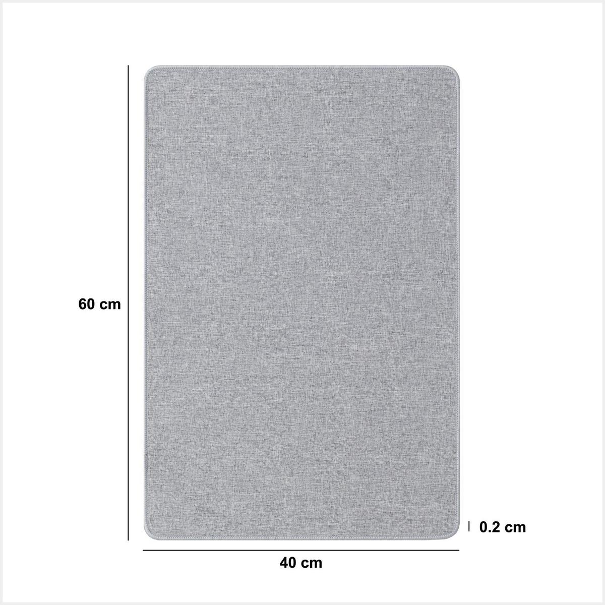 Kupaonski Tepih Toni 40x60cm - tamno siva/svijetlo siva, Basics, tekstil (40/60cm)