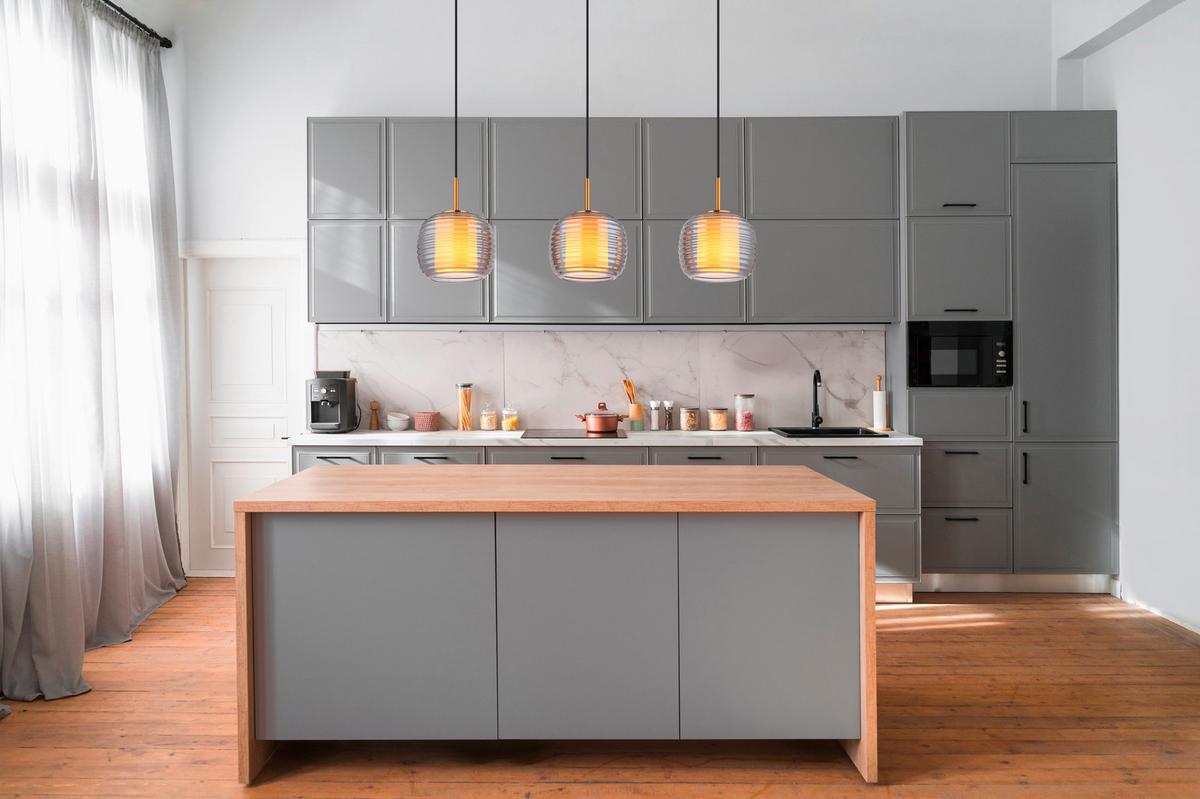 Hängeleuchte Lampigna Schwarz/Messingfarben max. 60W - Messingfarben/Schwarz, Konventionell, Glas/Kunststoff (91/21/150cm) - Globo