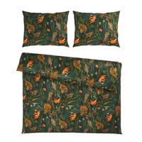 Bettwäsche Nora XXL Grün ca. 200x220cm - Grün, MODERN, Textil (200/220cm) - Mömax