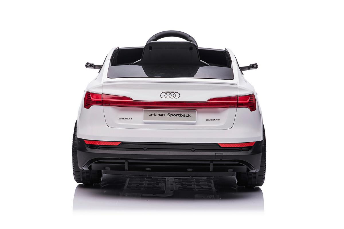 Elektro-Kinderauto Audi E-Tron Sportback Weiß - Weiß, KONVENTIONELL, Kunststoff (108/47/60cm)