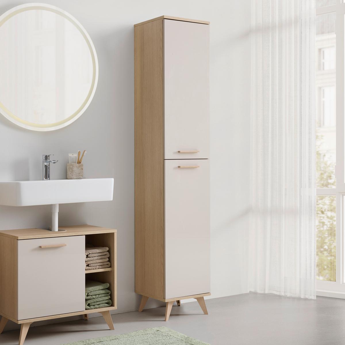 Visoka Omara Kalmar - kašmir/barve hrasta, Moderno, umetna masa/leseni material (35/185/35cm) - Mömax