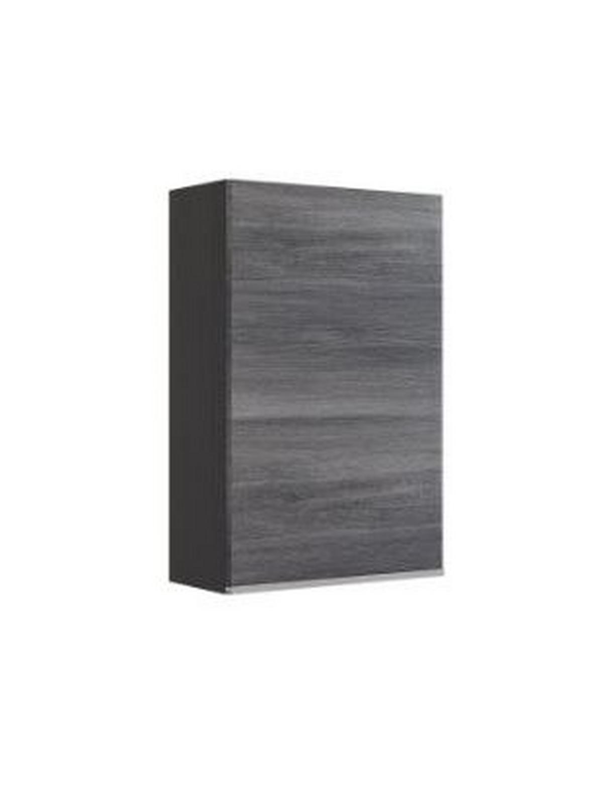 Hängeschrank in Grau 'Arezzo' - Alufarben/Silbereichenfarben, Basics, Holzwerkstoff/Metall (40/64/20cm) - Held