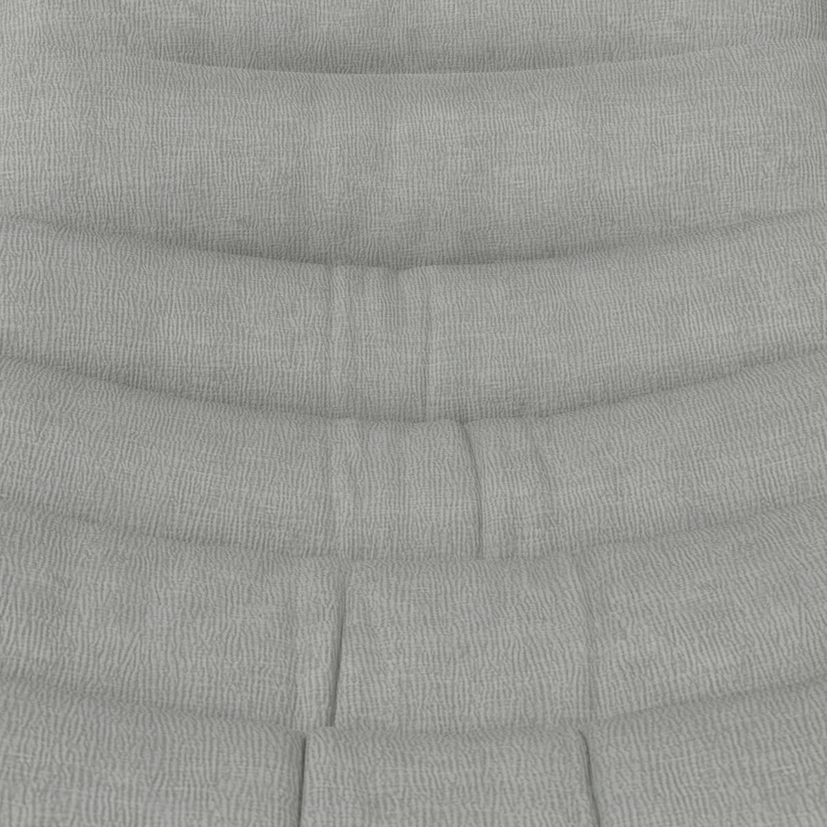 Sessel Lena Grau Struktursamt/Lederlook - Schwarz/Grau, MODERN, Textil/Metall (92/78/110cm) - Bessagi Home